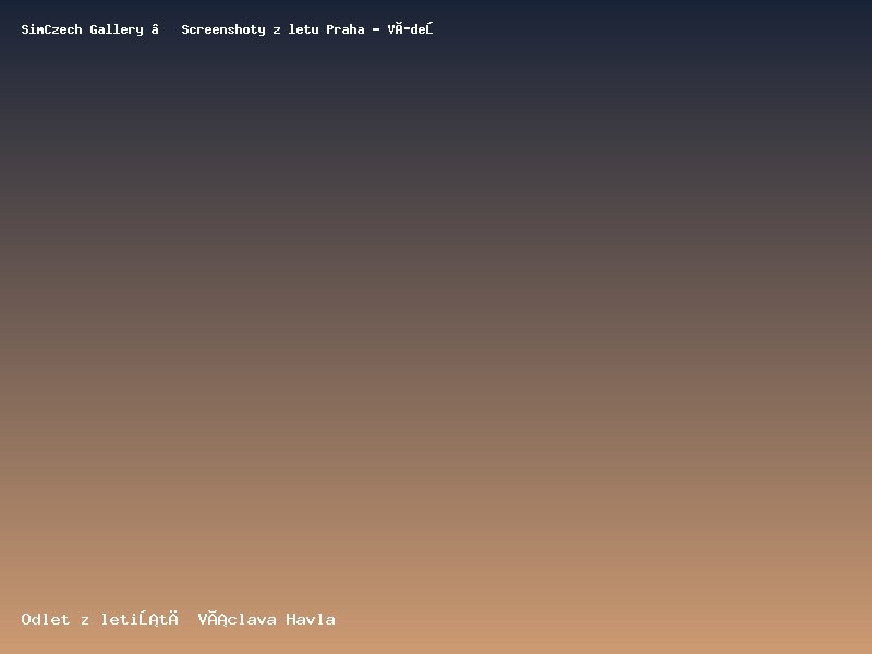 Screenshoty z letu Praha - V&iacute;deň