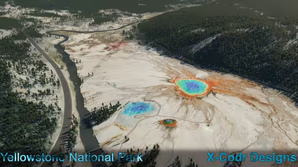 Yellowstone National Park pro X-Plane