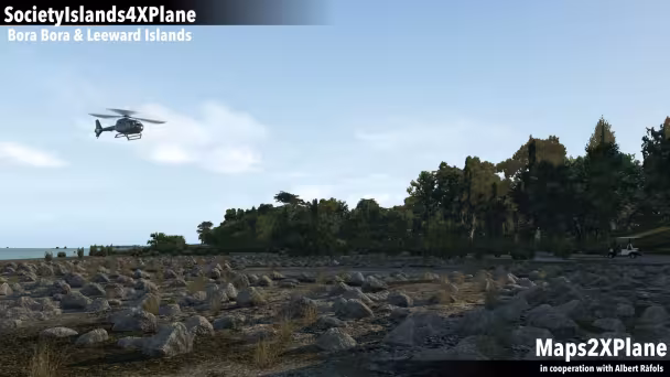 Maps2XPlane Představuj&iacute; SocietyIslands4XPlane Heliporty