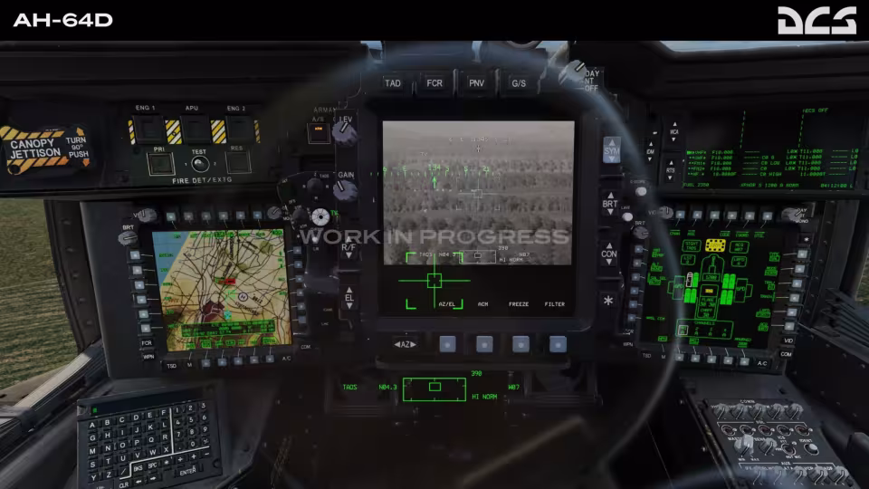 DCS: AH-64D 30mm představení 30mm řetězového kanónu