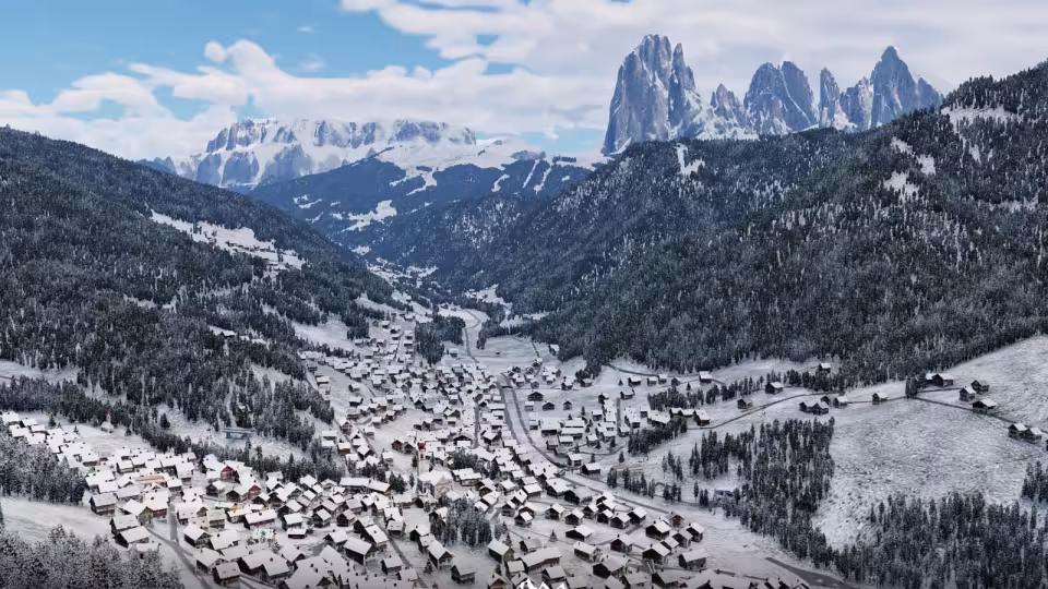 Frank Dainese a Fabio Bellini vydali scenérii Dolomit pro X-Plane 12