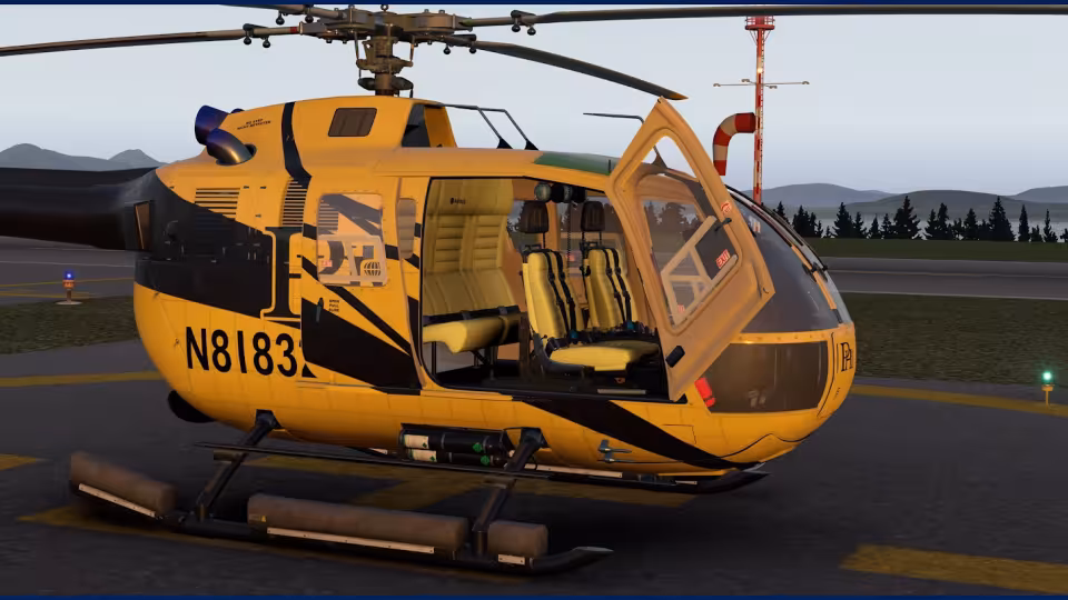 JRX Design vyd&aacute;vaj&iacute; BO 105 DBS-4 pro X-Plane