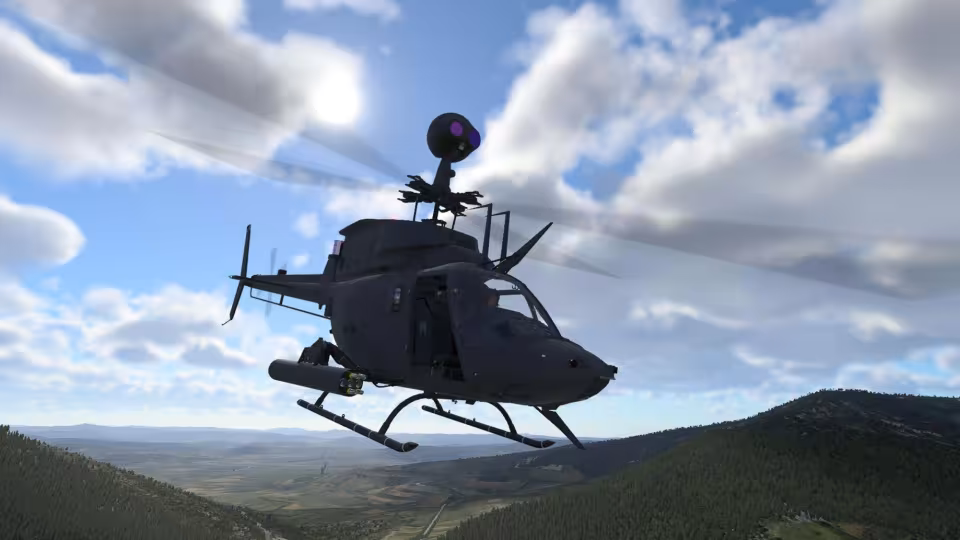 Zdarma dostupn&yacute; OH-58 KIOWA WARRIOR&nbsp;a jeho aktualizace na X-Plane 12