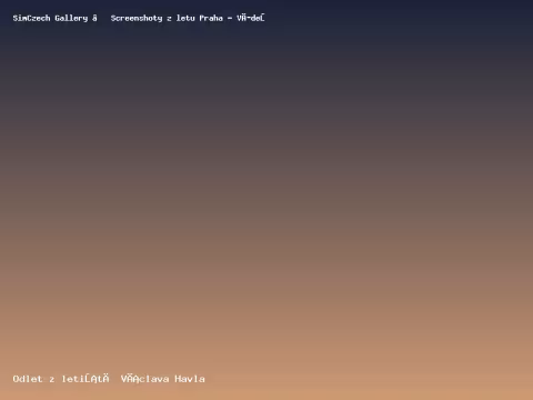 Odlet z leti&scaron;tě V&aacute;clava Havla