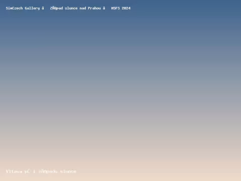 Vltava při z&aacute;padu slunce